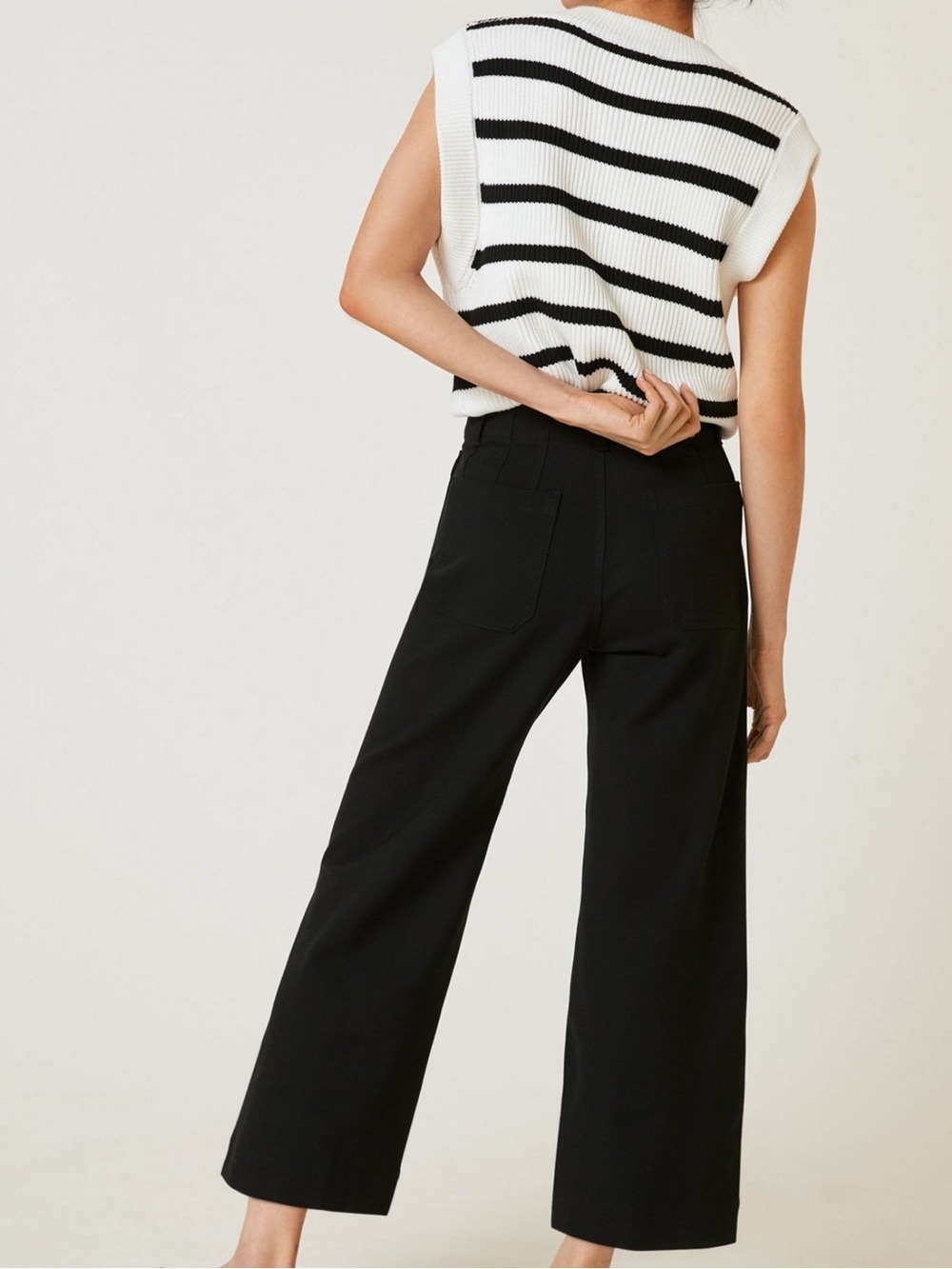 Anthropologie Maeve Colette Ponte Cropped Pants Size 25 - Picture 2 of 11